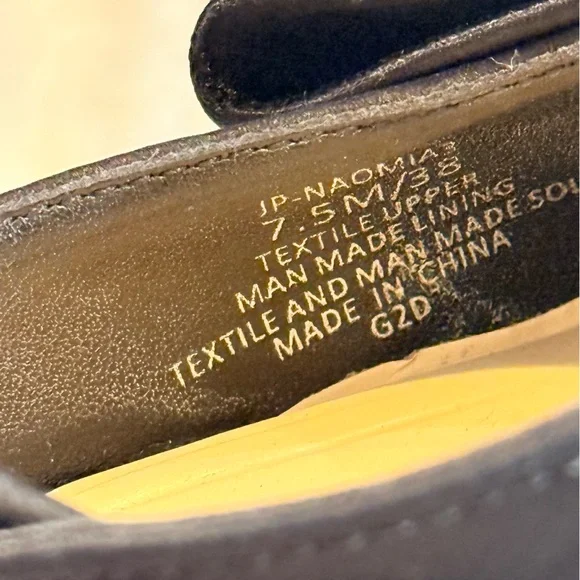 Women’s JESSICA SIMPSON Naomia elegant Black satin bow heels- Size 7.5 - Picture 7 of 7